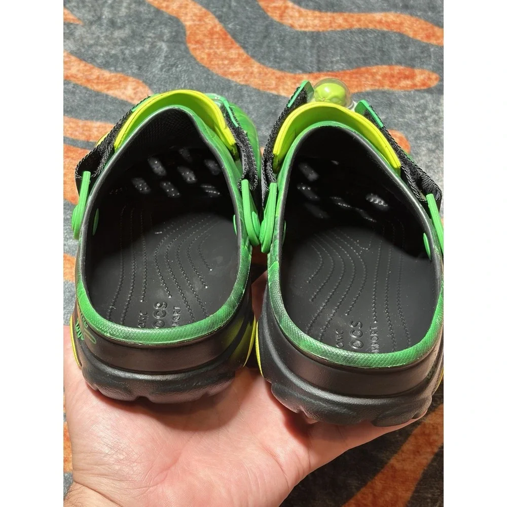 Crocs Ron English Area 54 Glow in the Dark Alien Green Men's Clog Sandals Size11